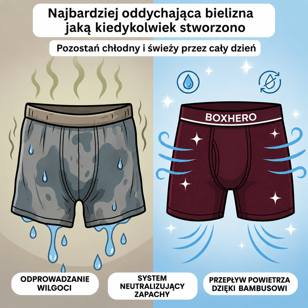 BOXHERO - Bokserki Męskie