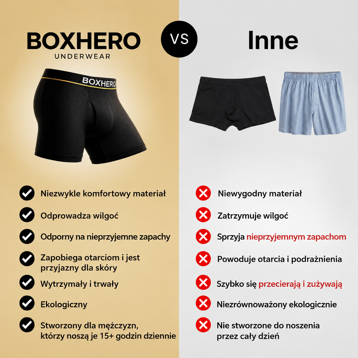 BOXHERO - Bokserki Męskie